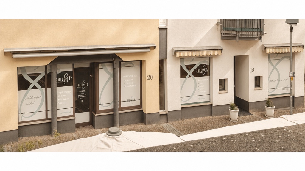 Smileliz-Praxis am Rossmarkt — die Eingänge an der Turmstraße 18 und 20